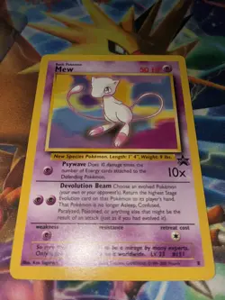 Mew #8 Black Star Promo Rare Vintage Pokemon Card NM+ Minty Fresh - Image 3