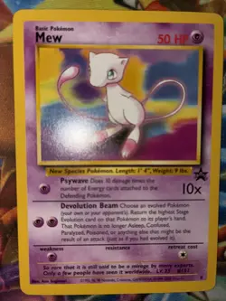 Mew #8 Black Star Promo Rare Vintage Pokemon Card NM+ Minty Fresh - Image 5