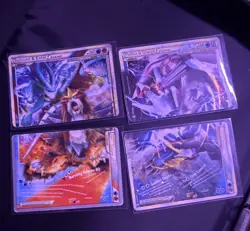 Pokemon TCG LEGEND Suicune & Entei / Palkia & Dialga Holo 4-Card Lot 2010 - Image 1