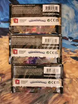 Lot Of 3 Pokemon Rebel Clash Booster Packs 820650806810 - Image 2