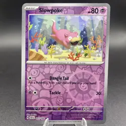 Pokemon TCG Slowpoke 057/142 Stellar Crown Reverse Holo Card - Image 1