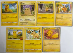 Pikachu 7 Card Lot ~Cute cards~ Pokemon TCG - perfect for Pikachu collectors - Image 1
