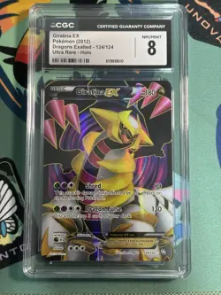 CGC 8 Giratina EX 2012 Dragons Exalted 124/124 Ultra Rare Holo Pokemon Card - Image 1