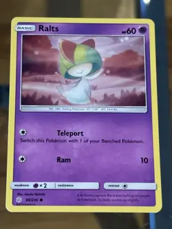 Ralts 80/236 Common Cosmic Eclipse Pokemon Card - Image 1