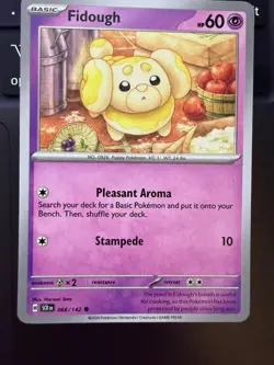 Fidough Pokemon TCG Card Lot (2) SVI 097/198 SCR 066/142 Regular Finish NM - Image 2