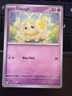 Fidough Pokemon TCG Card Lot (2) SVI 097/198 SCR 066/142 Regular Finish NM - Image 3