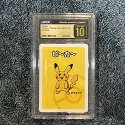 CGC Pristine 10 Pikachu Old Maid 2019 Japanese Pokemon Playing Card JPN - Image 1