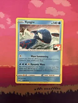 Pokemon Card Kyogre Prize Pack Cosmo Holo Rare 036/159 Near Mint - Image 1