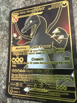 Charizard Black foil 🔥FanArt💥pokemon card RARE NM - Image 2