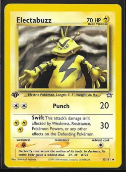 Electabuzz 33/111 1st Edition Neo Genesis Uncommon - WOTC - Pokemon Card - NM - Image 1
