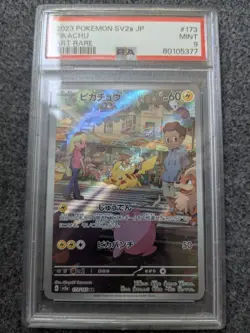 POKEMON SCARLET & VIOLET 151 PIKACHU ART RARE HOLO JAPANESE#173/165 PSA 9 MINT - Image 1