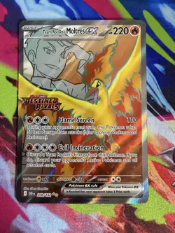 Team Rocket's Moltres ex - (Destined Rivals Stamp) 208/182 Miscellaneous Cards & - Image 1
