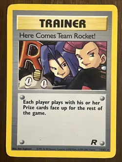 Pokemon Vintage TCG Card Lot (5) Vintage Cards Base Set Trainer Cards Near Mint - Image 3