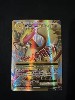 Pokemon M Pidgeot EX Full Art Ultra Rare Holo 105/108 Evolutions Card - Image 1