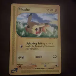 Pokemon TCG Pikachu 124/165 Expedition E-Reader Card 2002 - Image 1