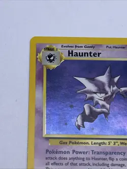 Haunter 6/62 Fossil Unlimited Holo Rare 50 HP Stage 1 English Pokemon TCG Card - Image 2