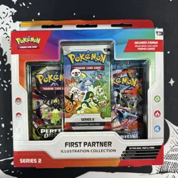 Pokemon TCG First Partner Illustration Collection Series 2 Promo 2 Packs 3 Cards - Image 1