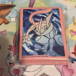 Pokemon Greninja Card Sleeves Pink/Black Pokemon TCG 2026 Chaos Rising - Image 1