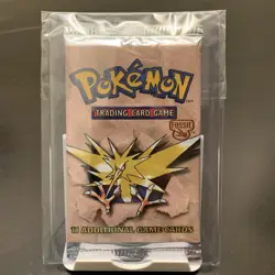 Pokemon Fossil Unlimited Booster Pack Sealed Zapdos Art 1999 WOTC 21.39g-HEAVY - Image 3
