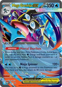 Mega Greninja ex - 081 022/086 ME: Mega Evolution Promo NM - Image 1