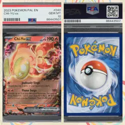 2023 Pokemon Scarlet & Violet Paldea #040 Chi-Yu Ex EVOLVED HOLO - PSA 10 GEM MT - Image 1