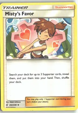 Pokemon | Misty's Favor [SM11 - 202/236] NM - Image 2