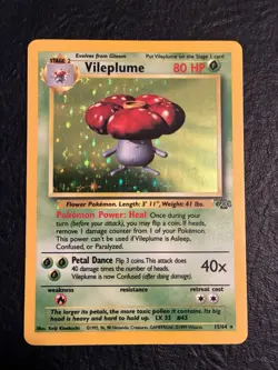 Pokemon TCG Vileplume Jungle 15/64 Holo Unlimited Holo Rare - Image 1