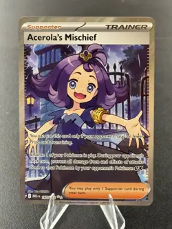Pokemon TCG Mega Evolution Acerola's Mischief 165/132 Ultra Rare - Image 1