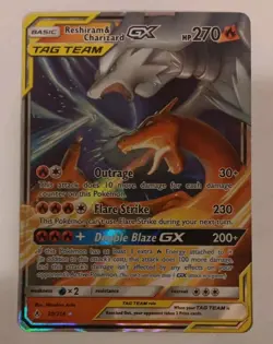 RESHIRAM & CHARIZARD GX 20/214 Tag Team SM Unbroken Bonds Pokemon TCG NM - Image 1