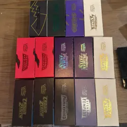 Pokemon ETB Empty Box Lot - 14 Boxes - Image 1