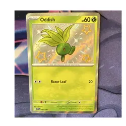 Pokemon TCG Oddish paldean fates baby shiny English - Image 1