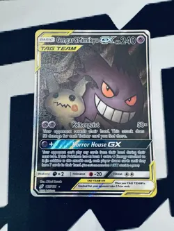 Pokemon TCG Gengar & Mimikyu GX 165/181 Team Up Alternate Full Art - Image 1