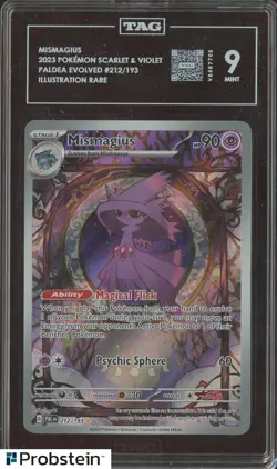 2023 Pokemon Scarlet Violet Paldea Evolved #212/193 Mismagius TAG 9 MINT - Image 1