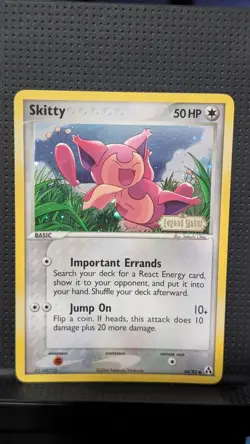 SKITTY REVERSE HOLO 64/92 EX LEGEND MARKER POKEMON ENGLISH NM - Image 1