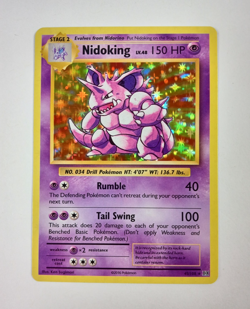Pokemon Nidoking 45/108 Holo Rare XY Evolutions NM - Image 1