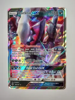Pokemon Darkrai GX 88/147 Sm Burning Shadows Ultra Rare Holo NM - Image 1