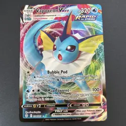 Evolving Skies VAPOREON VMAX 030/203 Holo VMAX Rare Pokemon NM - Image 1