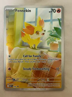 2026 Pokemon Mega Evolution Fennekin 080 Promo Holo (PSA Grade Ready) - Image 3