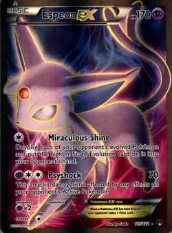 Espeon EX 117/122 Ultra Rare BREAKpoint Pokemon Holo Near Mint - Image 1