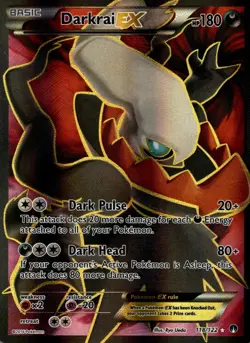Darkrai EX 118/122 Ultra Rare BREAKpoint Pokemon Holo Near Mint - Image 1