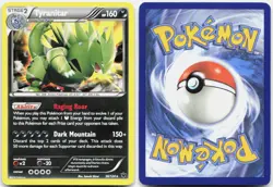 Tyranitar 56/124 Holo Rare Fates Collide Pokemon Cosmo Holo NM - Image 3