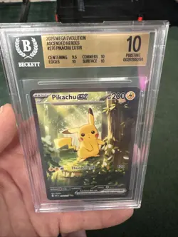 BGS Pristine 10 Pikachu EX 276/217 SIR Ascended Heroes Mega Evolution Pokemon - Image 4