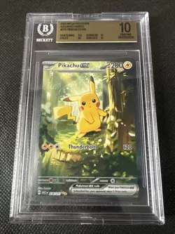 BGS Pristine 10 Pikachu EX 276/217 SIR Ascended Heroes Mega Evolution Pokemon - Image 5