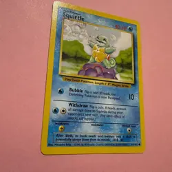 Squirtle 63/102 LP Base Set 1999 Vintage Pokemon Card Rare WOTC English TCG - Image 3