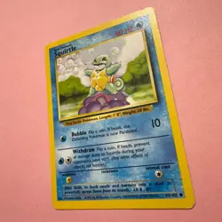 Squirtle 63/102 LP Base Set 1999 Vintage Pokemon Card Rare WOTC English TCG - Image 5