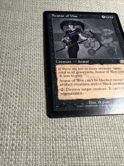 Avatar of Woe Prophecy LP Black Rare MAGIC THE GATHERING CARD - Image 2