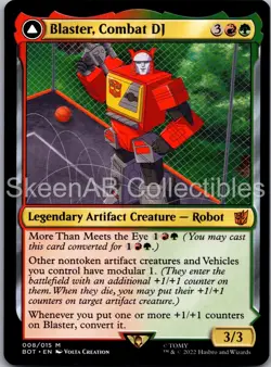 MTG SkeenAB Blaster, Combat DJ Universes Beyond: Transformers NM - Image 1