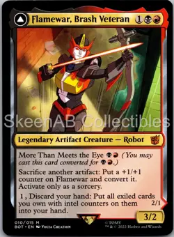 MTG SkeenAB Flamewar, Brash Veteran Universes Beyond: Transformers NM - Image 1