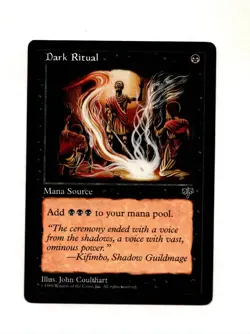 MTG Dark Ritual NM- Mirage Magic the Gathering ~ Free Shipping ~ - Image 1