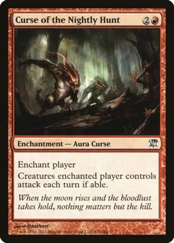 Curse of the Nightly Hunt [Innistrad] Magic MTG - Image 1